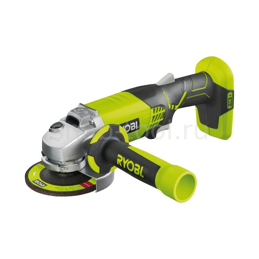 Ryobi УШМ акк ONE+,ф115мм,18В,6500обм,2.2кг,кор,диск,без акк и зу 3001903  R 18AG-0 ПОСТАВЛЯЕТСЯ БЕЗ АККУМУЛЯТОРОВ