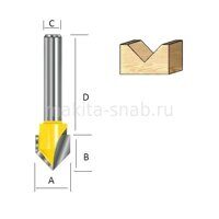 Фреза пазовая для V-образных пазов Makita D-09385