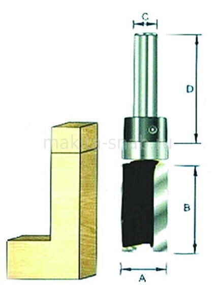 Фреза кромочная с хвостовым подшипником Makita D-10556