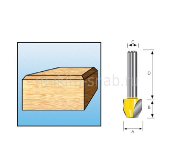 Фреза для прямого и наклонного фрезерирования Makita D-10643