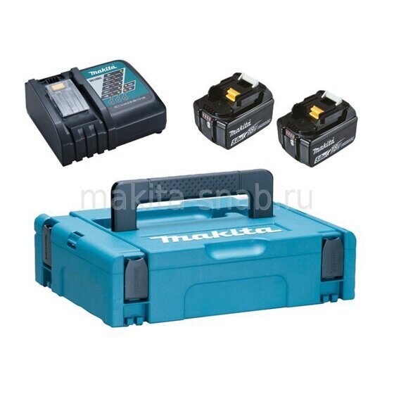 Набор PowerPack DC18RС + BL1850B – 2 шт Makita 198311-6