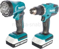 Аккумуляторная дрель-шуруповерт Makita DF457DWLE