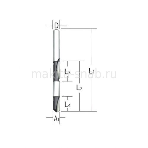 Фреза для двухсторонней окантовки Makita 793127-0 1233334702